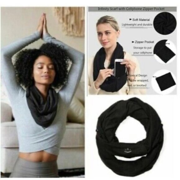 BEYOND YOGA Infinity Hidden Pocket Scarf - Picture 2 of 4